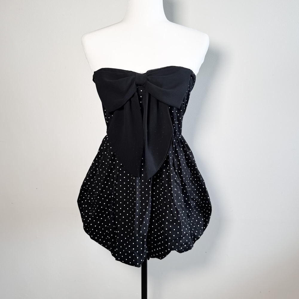 90s Polka Dot Mini Bubble Dress